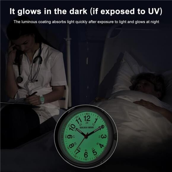 Waterproof Nurse Watch for Medical Professionals, Students Women Men - Picture 3 of 8